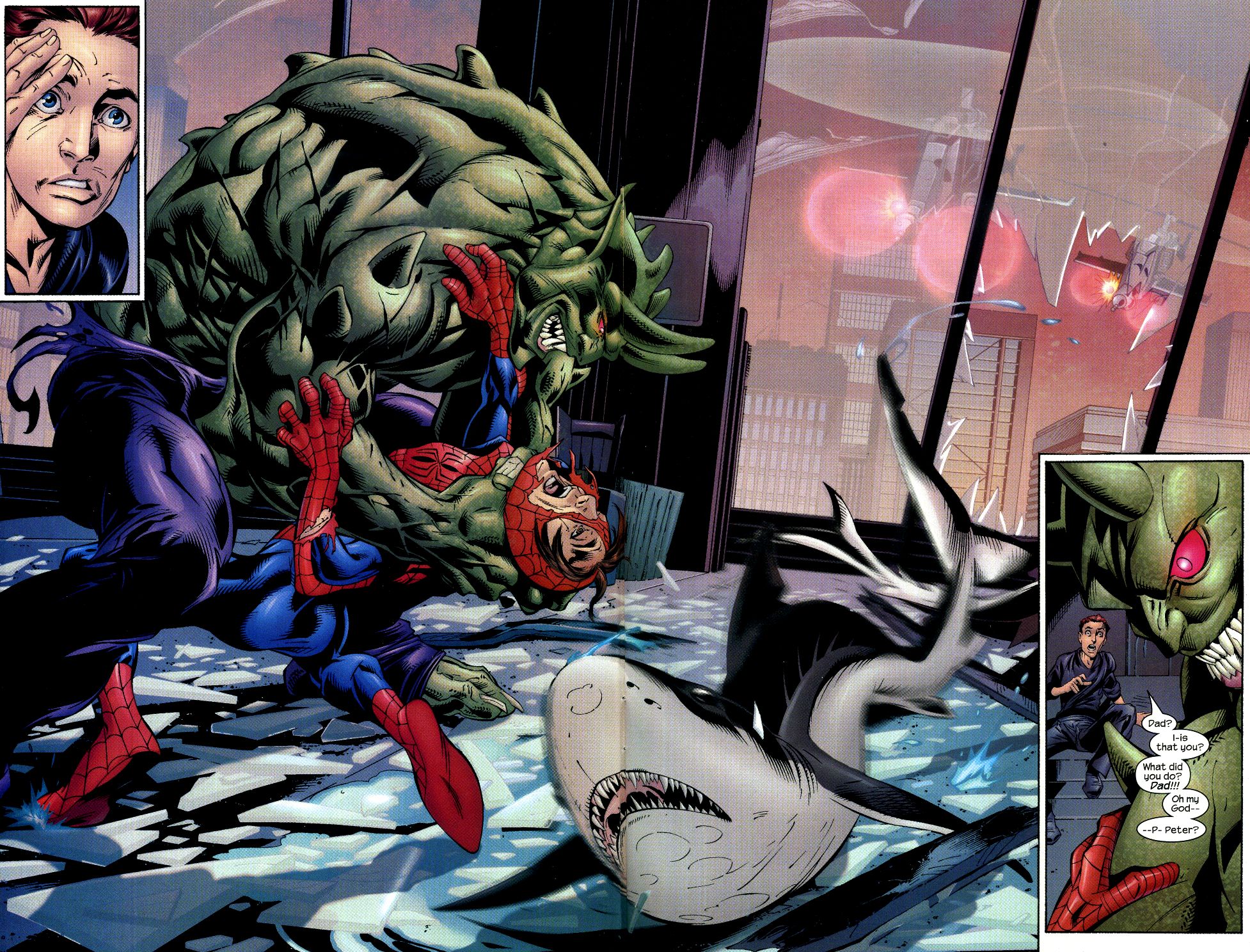 Comic-Images » Spider-Man Vs Green Goblin (Ultimate Spider-Man 27 p02-03