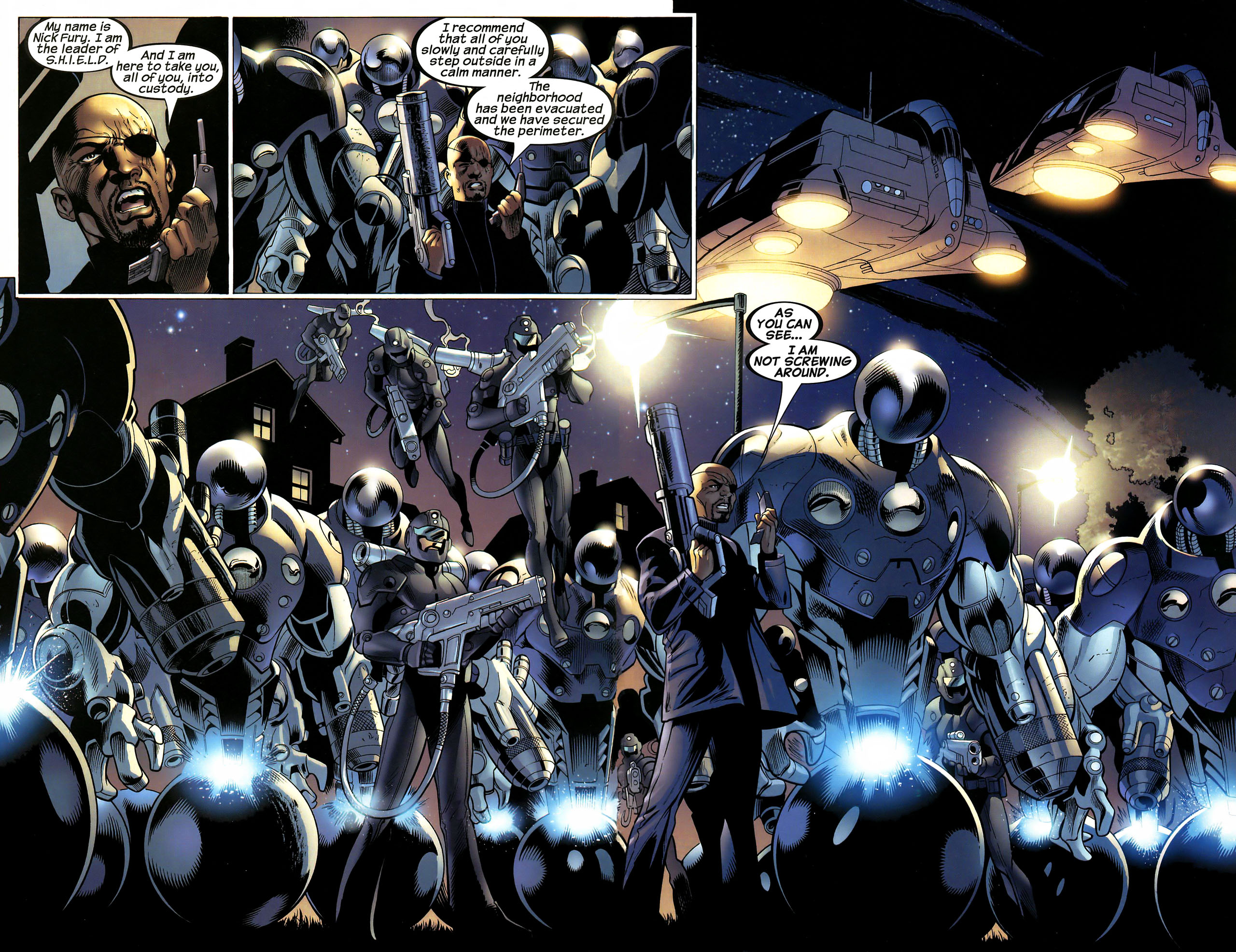 Ultimate Spider Man 100 23 Ultimate Nick Fury Isnt Screwing Around