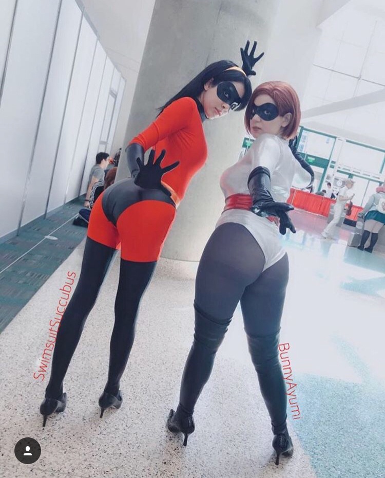 swimsuitsuccubus Mrs. Incredible and Violet cosplay by @Bunnyayumi and @swimsuitsuccubus -  Comic-Images