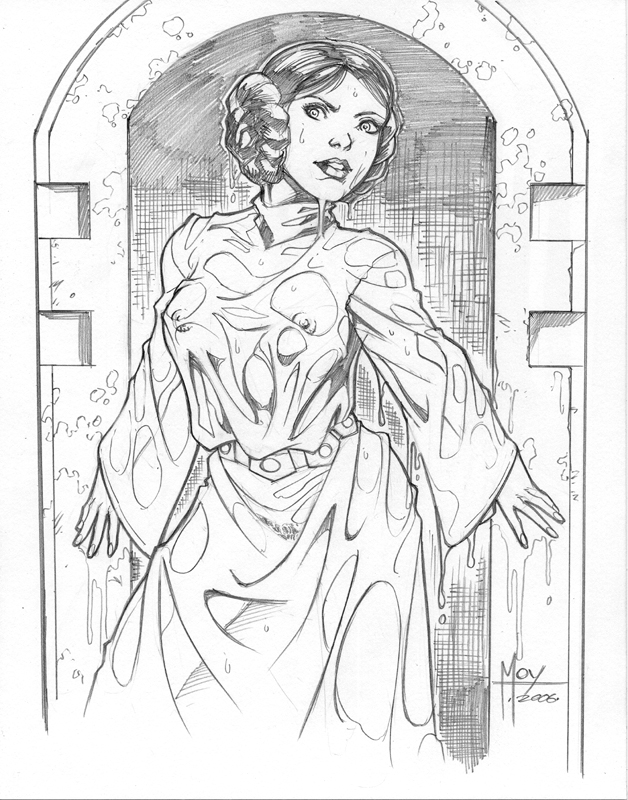 Shabby Blue Leia