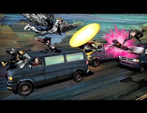 X-Men - Second Coming - car fight.JPG