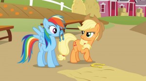 rainbow dash and apple jack play horse shoe.jpg