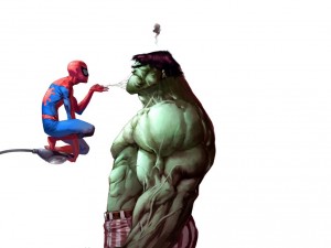 spider-man shuts up the hulk.jpg