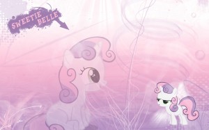 sweetie belle is shiney.jpg