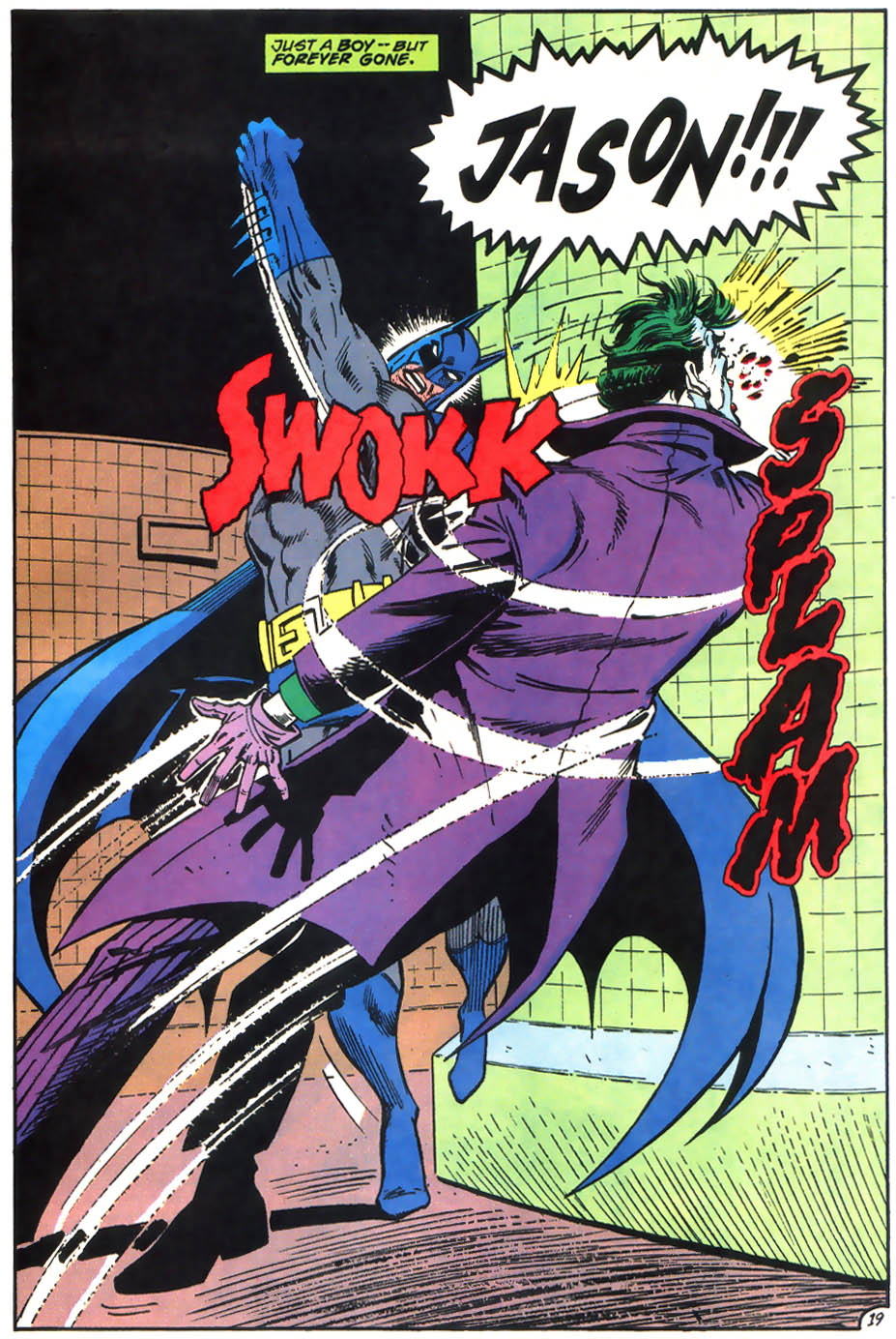 Comic-Images » Batman punches joker while yelling JASON