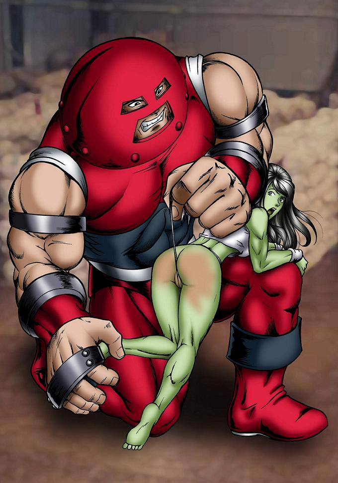 Juggernaut and She-hulk by Palcomix. 