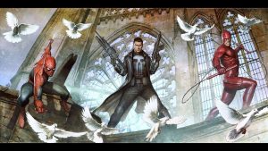 Spider-man, punisher and Daredevil.jpg