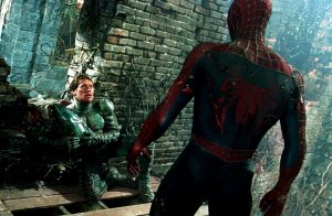 Spider-man vs the unmasked Green Goblin.jpg