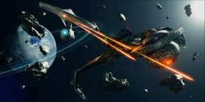 The Enterprise fights some klingons 300x150 The Enterprise fights some klingons