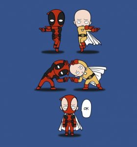 deadpool and one punch man.jpg