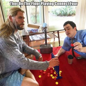 thor on the floor playing connect four 300x300 thor on the floor playing connect four