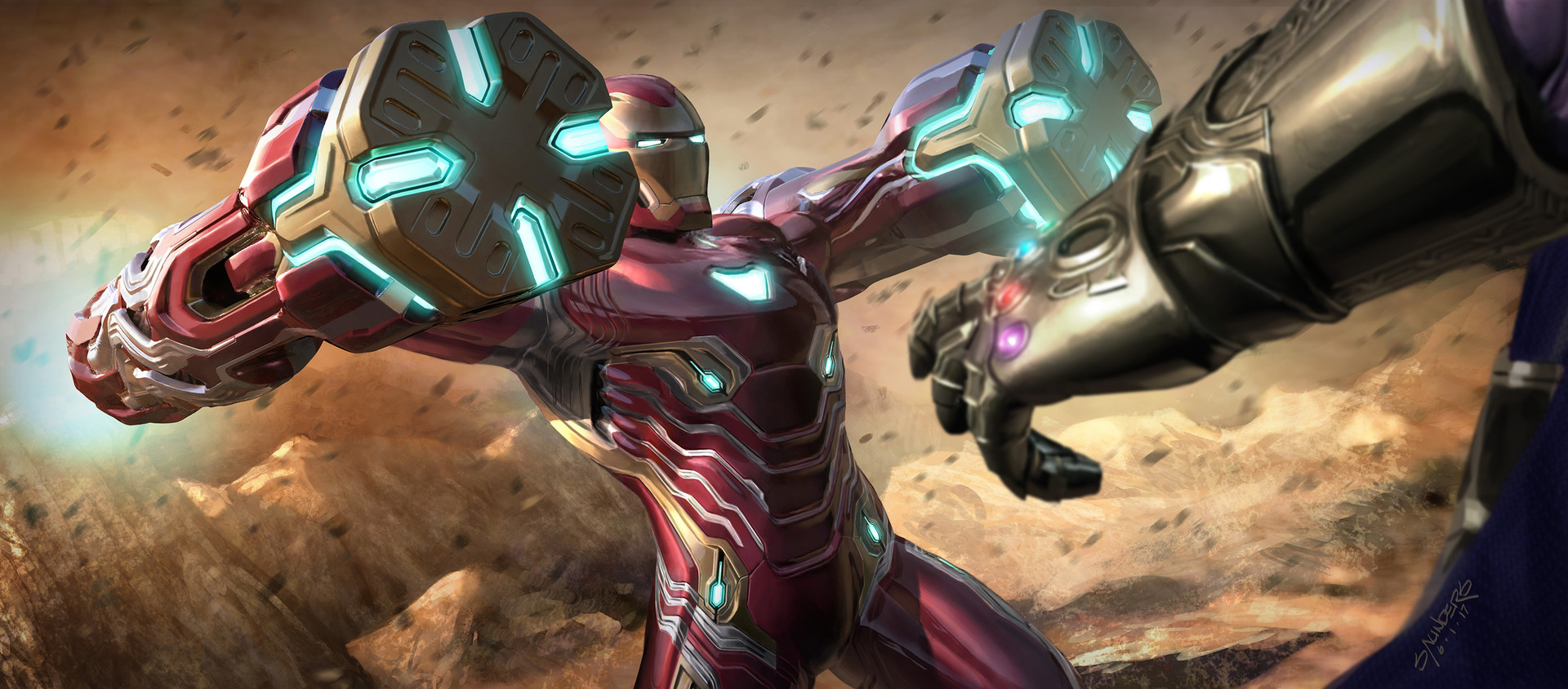 Avengers: Infinity War (2017) – Iron Man Mk 50 Battering Rams, Phil Saunders Avengers: Infinity War (2017) – Iron Man Mk 50 Battering Rams, Phil Saunders