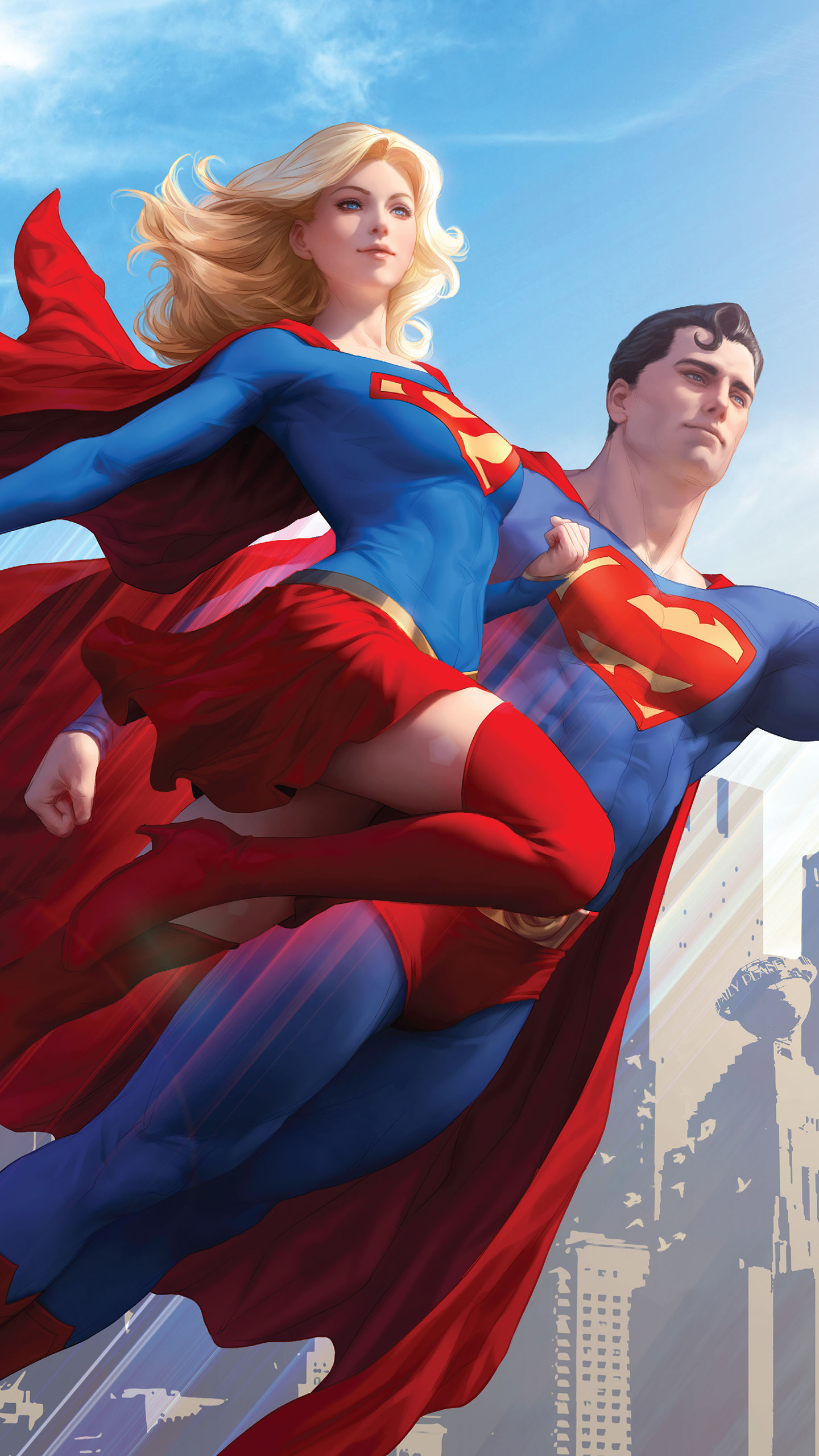Comic-Images » Superman flying with Supergirl Comic-Images » Superman flying with Supergirl