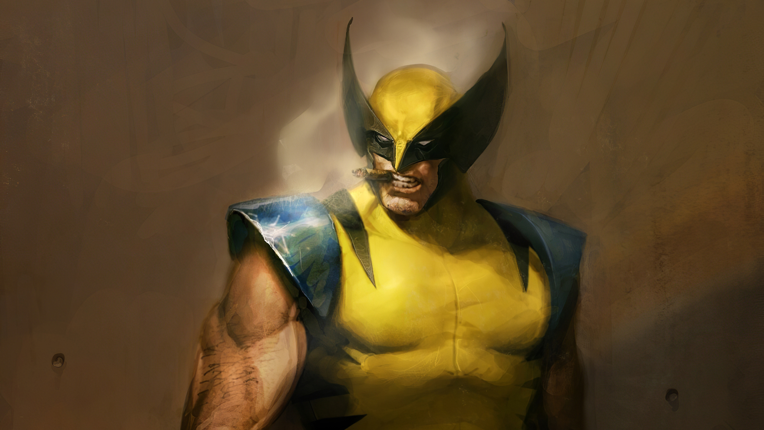 Wolverine Chomping On A Cigar Wolverine Chomping On A Cigar