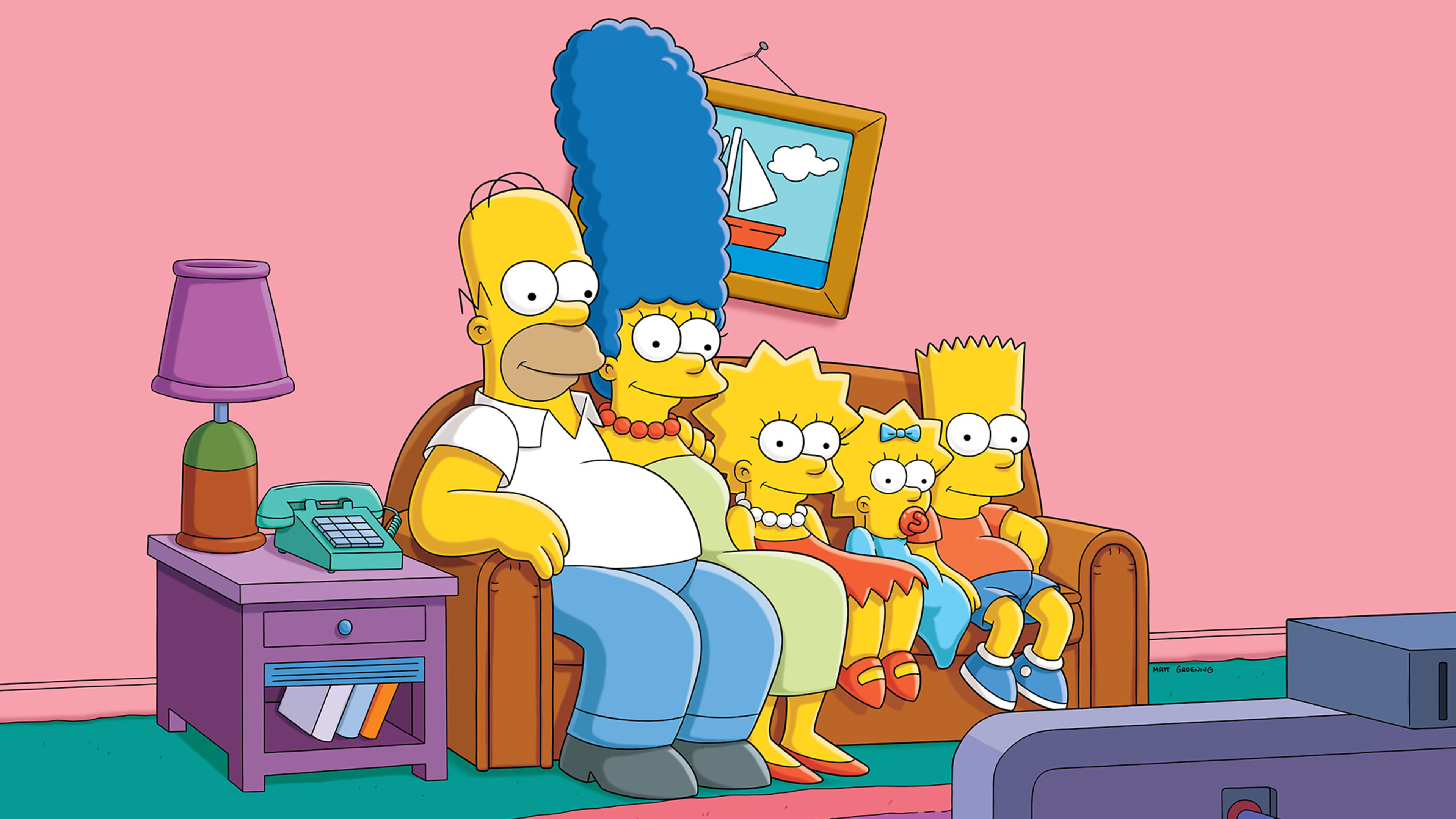the simpsons on a couch the simpsons on a couch