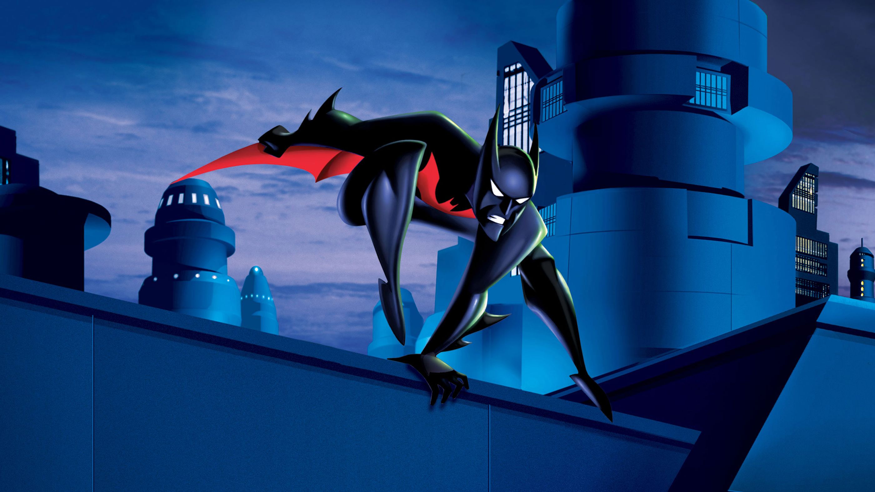 batman beyond on a ledge batman beyond on a ledge