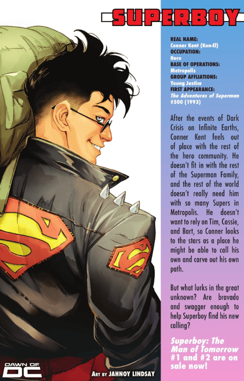 Dawn-of-DC-Primer-1-spoilers-18-Superboy-Conner-Kent-Whos-Who-Secret-Files Dawn-of-DC-Primer-1-spoilers-18-Superboy-Conner-Kent-Whos-Who-Secret-Files